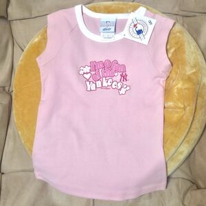 Genuine Merchandise Yankees Kids Light Pink Tank Top